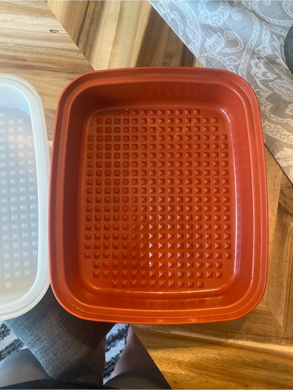 Vintage Tupperware Wet Marinade Container With Lid 10
